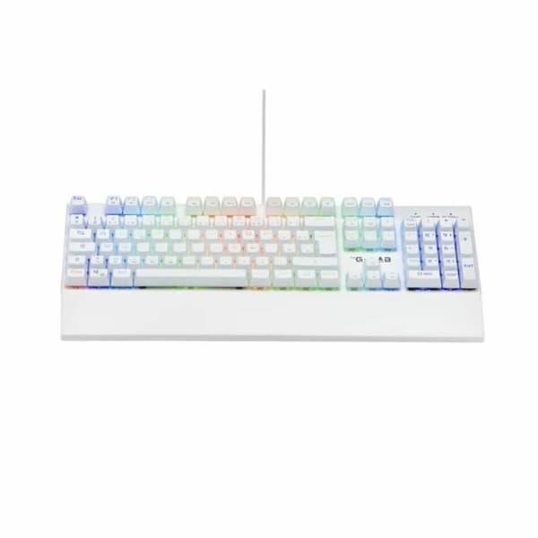 Mekaniskt tangentbord The G-Lab KEYZ RUBIDIUM Vit Azerty Franska