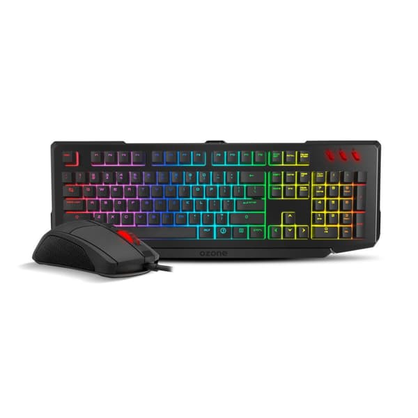 Näppäimistö ja Pelihiiri OZONE Musta Espanjalainen Qwerty musta