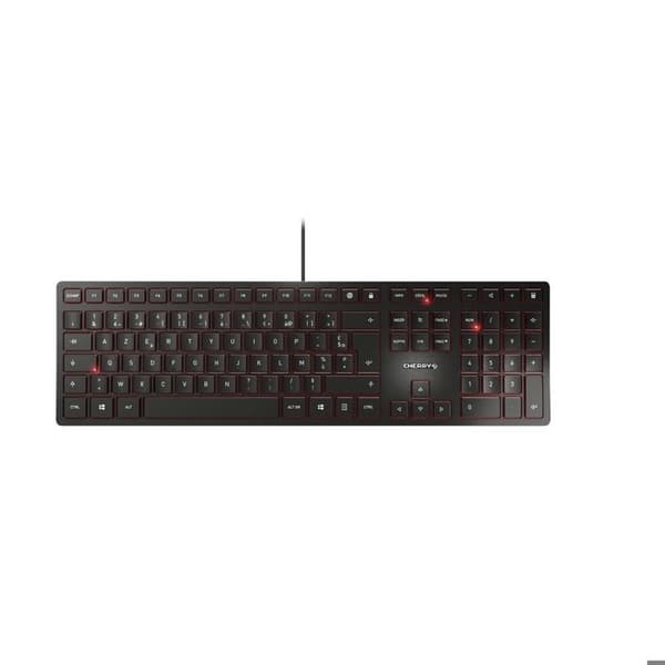 Tangentbord - CHERRY - KC 6000 SLIM - Trådad - Ultra-platt design - Saxmekanism