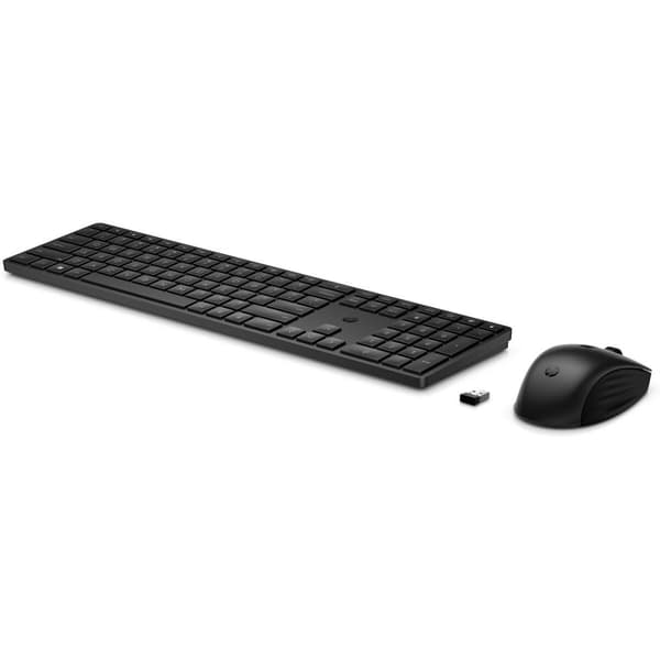Trådlöst Tangentbord och Mus HP 4R009AA#ABE Qwerty Spanska Svart Svart