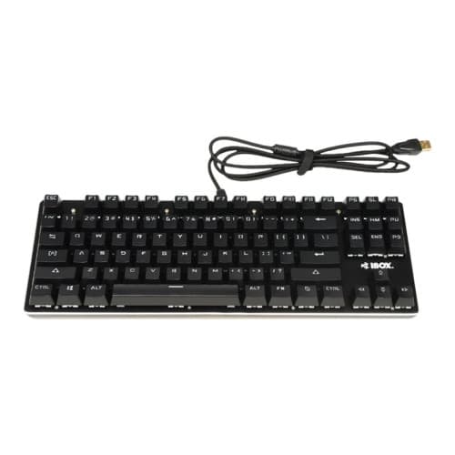iBOX AURORA K-2 RGB - tangentbord - QWERTY - svart Inmatningsenhet Svart