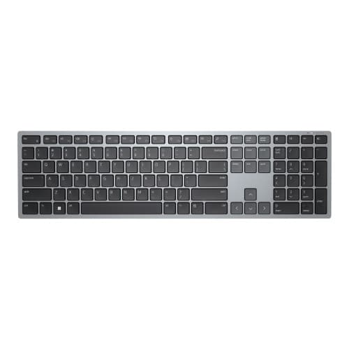 Dell Multi-Device KB700 - tangentbord - QWERTY - USA, internationellt - Titan gray Inmatningsenhet Grå