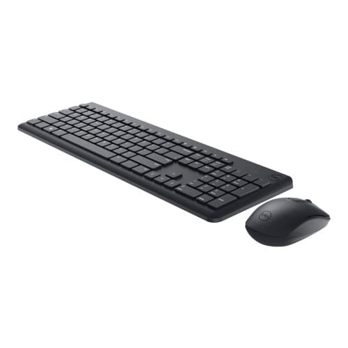 Dell Wireless Keyboard and Mouse KM3322W - sats med tangentbord och mus - QWERTY - USA, internationellt - svart Inmatningsenhet Svart