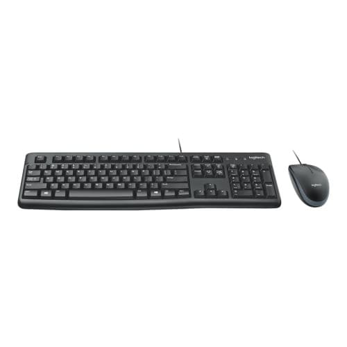 Logitech Desktop MK120 - sats med tangentbord och mus - USA, internationellt Inmatningsenhet