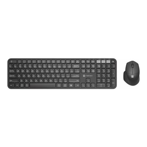 Natec OCTOPUS 2 - sats med tangentbord och mus - QWERTY - amerikansk - svart Inmatningsenhet