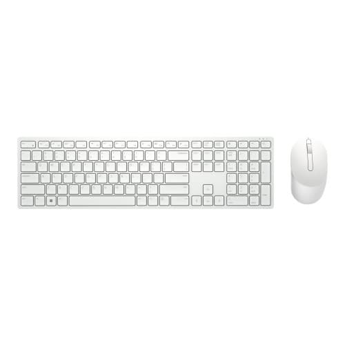 Dell Pro KM5221W - sats med tangentbord och mus - QWERTY - USA, internationellt - vit Inmatningsenhet Vit