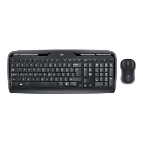 Logitech Wireless Combo MK330 - sats med tangentbord och mus - USA, internationellt - svart Inmatningsenhet