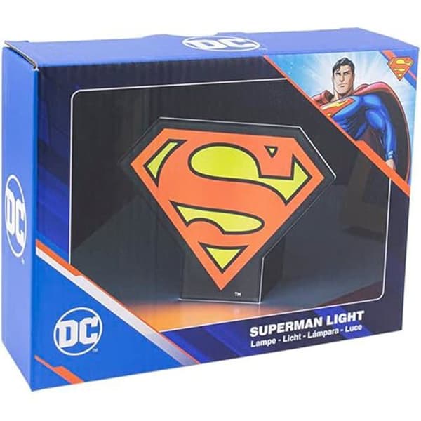 Veilleuse - PALADONE - Superman - Rétrobelyst - 13x17x5cm - Svart