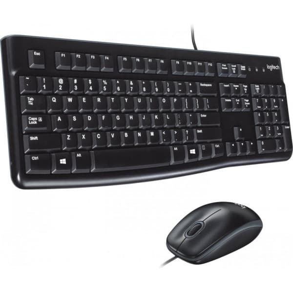 Logitech MK120 -tastatur og mus Sort
