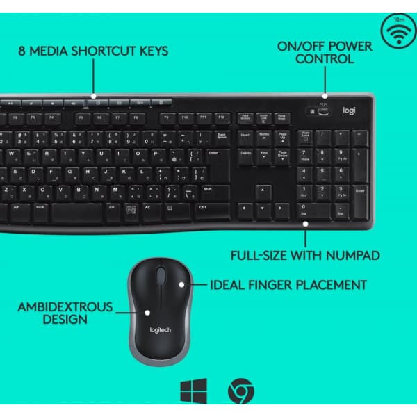 Logitech MK270 -tangentbord och mus