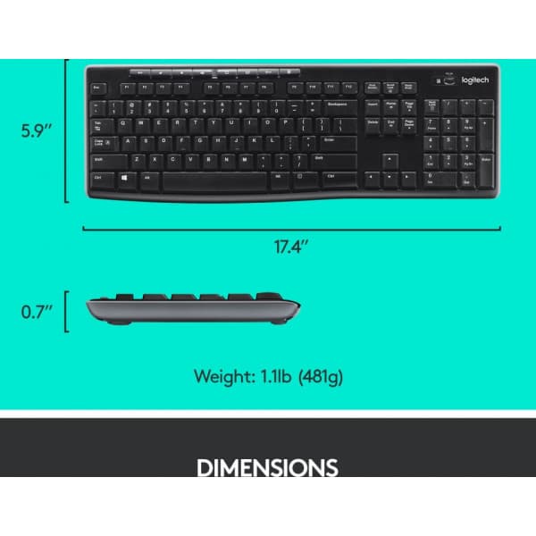Logitech MK270 -tangentbord och mus