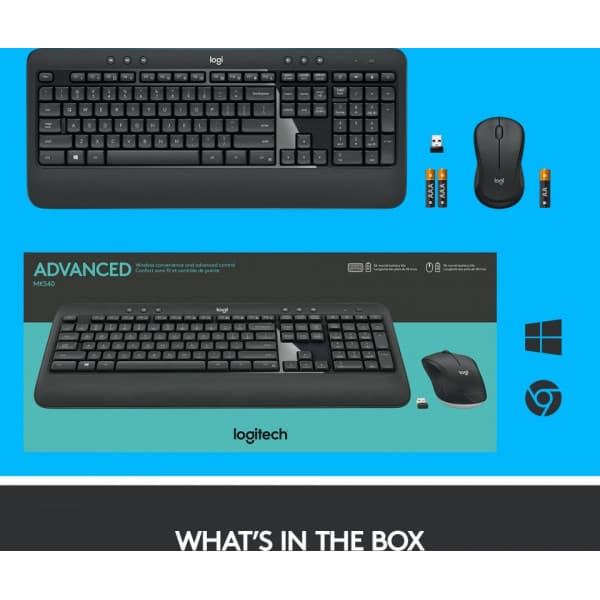 Logitech MK540 Advanced -näppäimistö ja hiiri