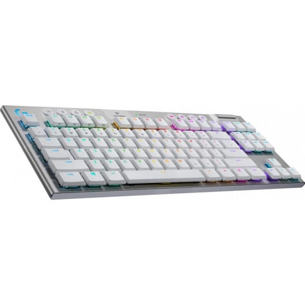 Logitech G915 TKL -pelinäppäimistö, Tactile-kytkimet, valkoinen