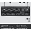Miniatyrbillede 11 af 11: Logitech MK295 tastatur og mus, sort