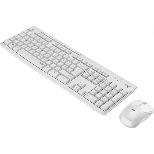 Logitech MK295 -näppäimistö ja hiiri, valkoinen