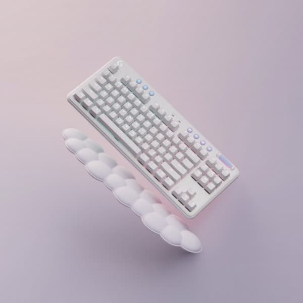 Logitech G715 -speltangentbord, linjära brytare, vit