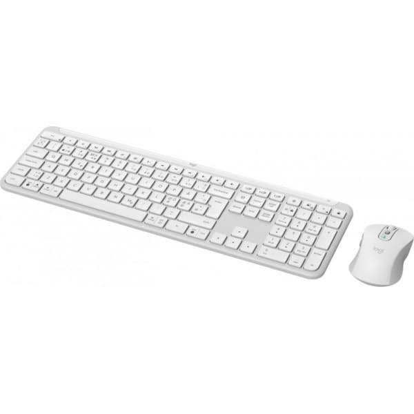 Logitech MK950 Signature Slim -näppäimistö ja hiiri, valkoinen