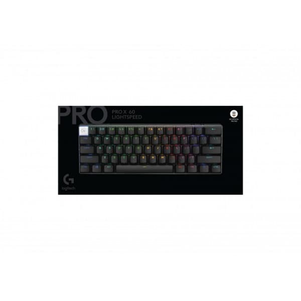 Logitech G PRO X 60 LIGHTSPEED -pelinäppäimistö, musta, Tactile-kytkimet