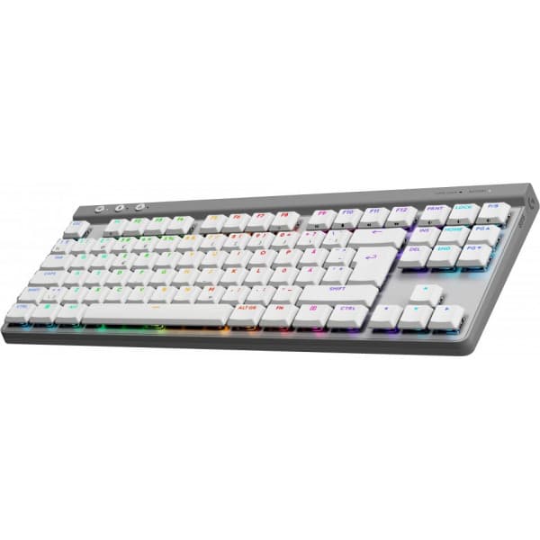 Logitech G515 LIGHTSPEED TKL -pelinäppäimistö, valkoinen, Tactile-kytkimet