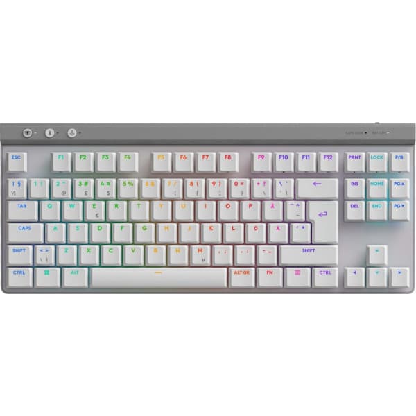Logitech G515 LIGHTSPEED TKL-spiltastatur, hvid, Tactile-switches Hvid