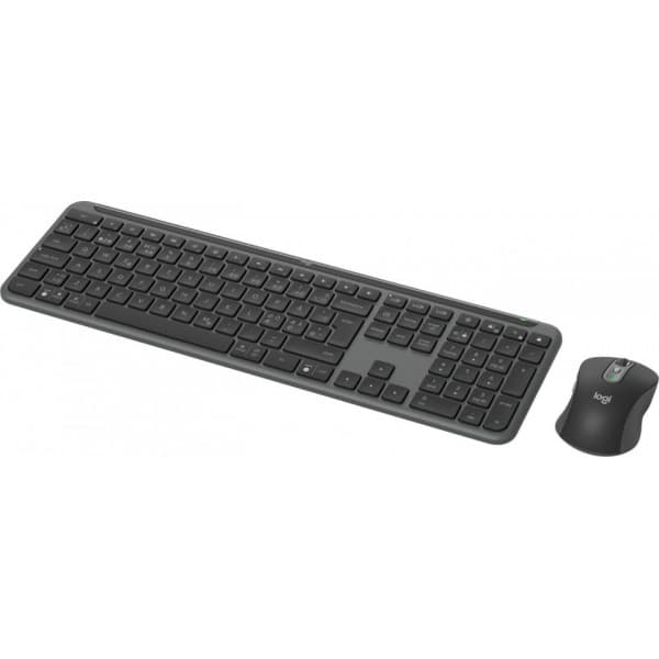 Logitech MK950 Signature Slim -näppäimistö ja hiiri, harmaa