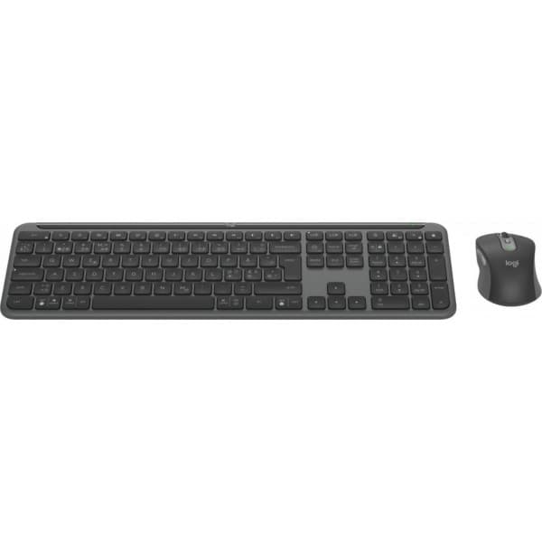 Logitech MK950 Signature Slim -näppäimistö ja hiiri, harmaa