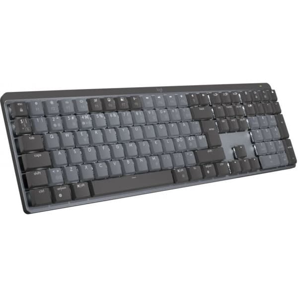 Logitech MX Keys Mechanical Wireless -näppäimistö, Clicky-kytkimet Grafiitti, Harmaa