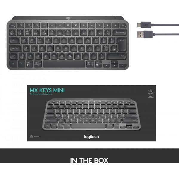 Logitech MX Keys Mini -näppäimistö, musta