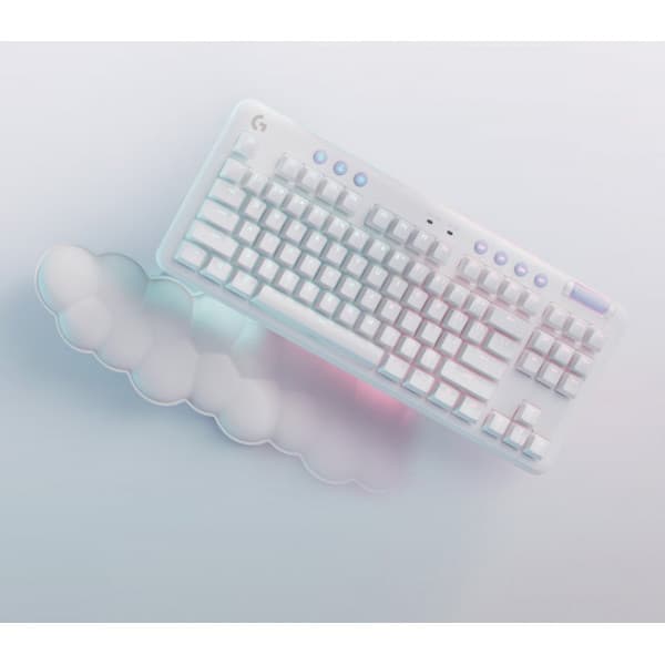 Logitech G715 -spiltastatur, Taktile kontakter, hvid
