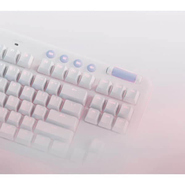 Logitech G715 -spiltastatur, Taktile kontakter, hvid