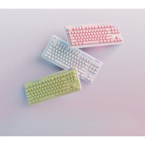 Logitech G715 -spiltastatur, Taktile kontakter, hvid