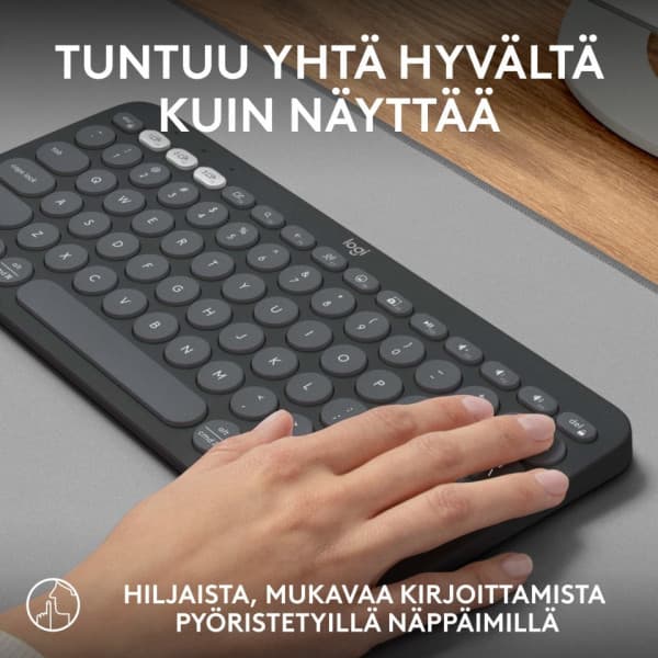 Logitech Pebble Keys 2 K380s tastatur, grå