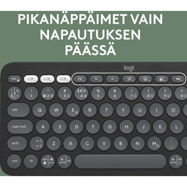 Logitech Pebble Keys 2 K380s tastatur, grå