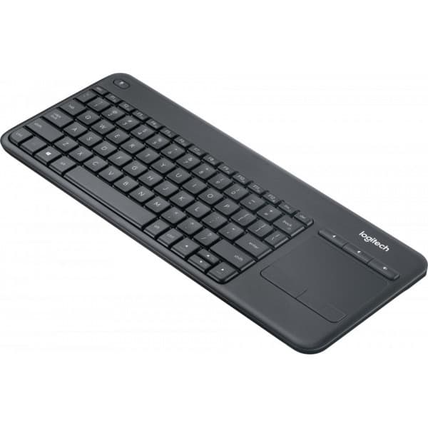 Logitech K400 Plus tastatur med touchpad, sort
