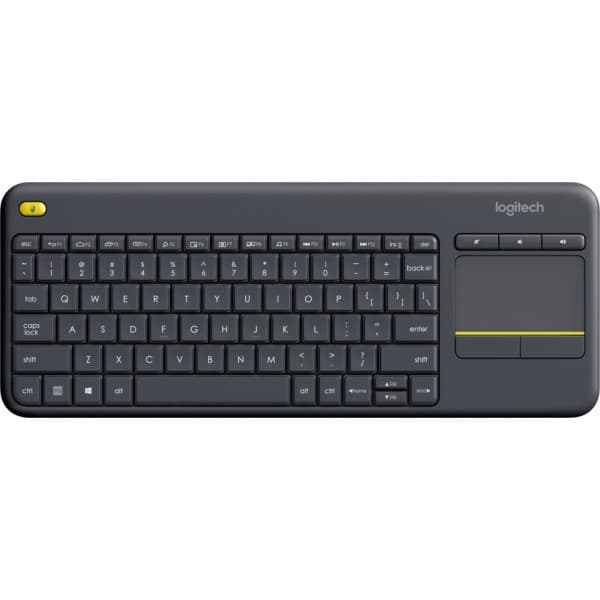Logitech K400 Plus tastatur med touchpad, sort