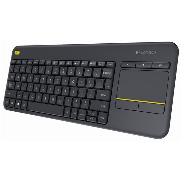 Logitech K400 Plus tastatur med touchpad, sort Sort