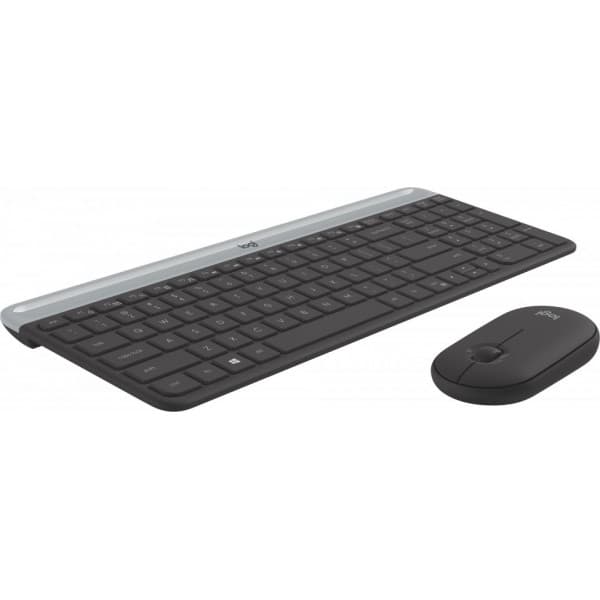 Logitech MK470 Slim -näppäimistö ja hiiri, musta