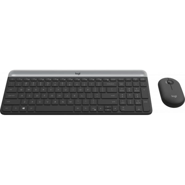 Logitech MK470 Slim -näppäimistö ja hiiri, musta