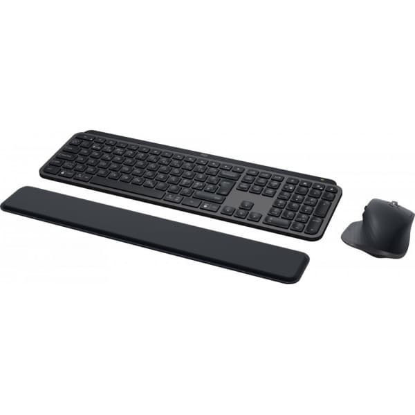 Logitech MX Keys S Combo -näppäimistö ja hiiri rannetuella, grafiitinharmaa
