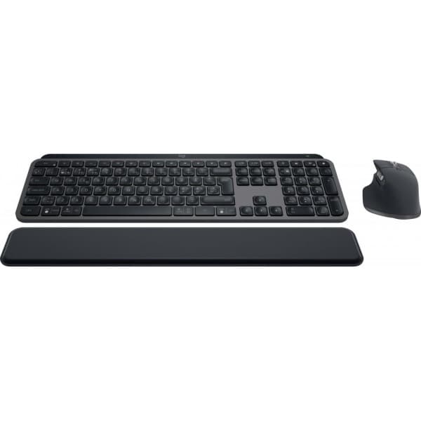 Logitech MX Keys S Combo -näppäimistö ja hiiri rannetuella, grafiitinharmaa