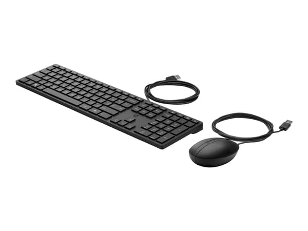 HP Desktop 320MK - Tastatur- og mussett - full size - USB - QWERTY - Pan Nordic