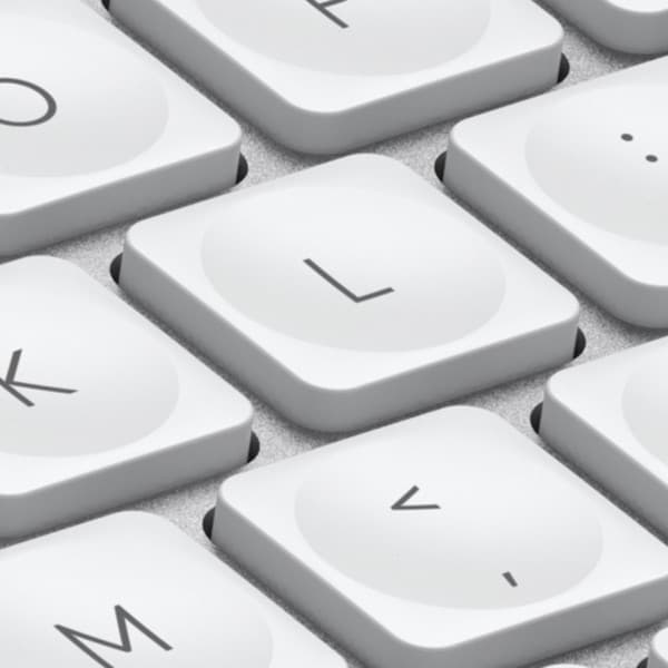 Logitech MX Keys Mini til Mac -tastatur, grå