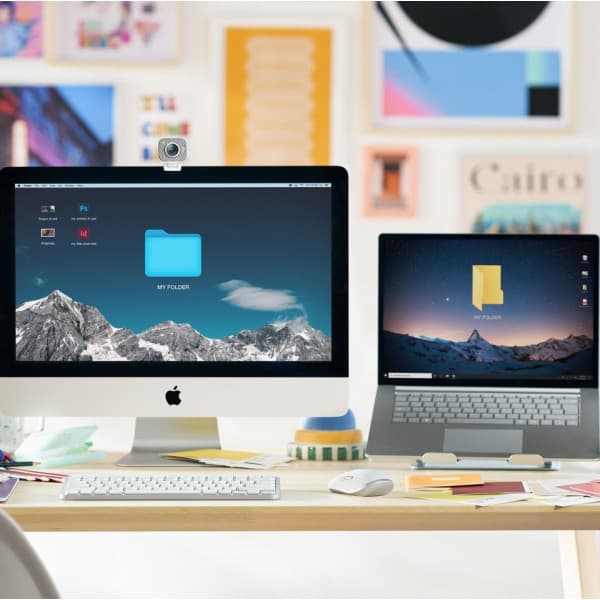 Logitech MX Keys Mini til Mac -tastatur, grå