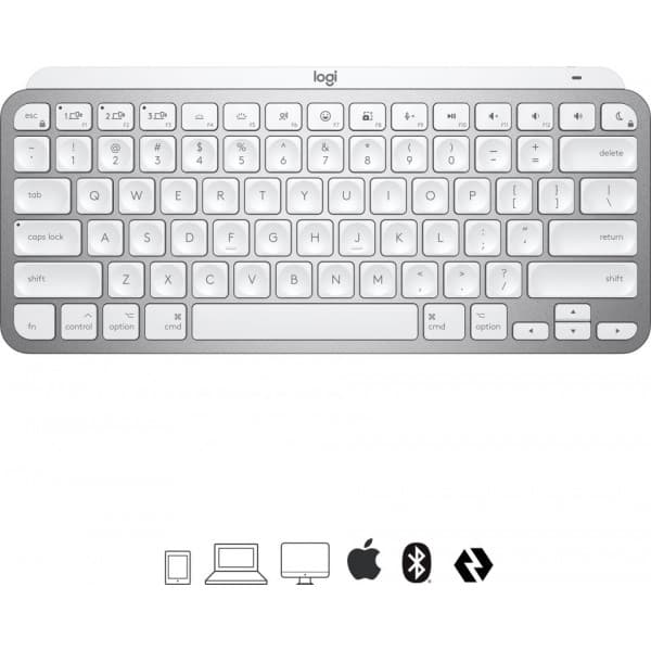 Logitech MX Keys Mini for Mac -näppäimistö, harmaa