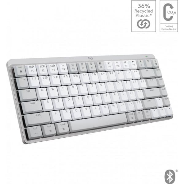 Logitech MX Mechanical Mini för Mac -tangentbord, ljusgrå