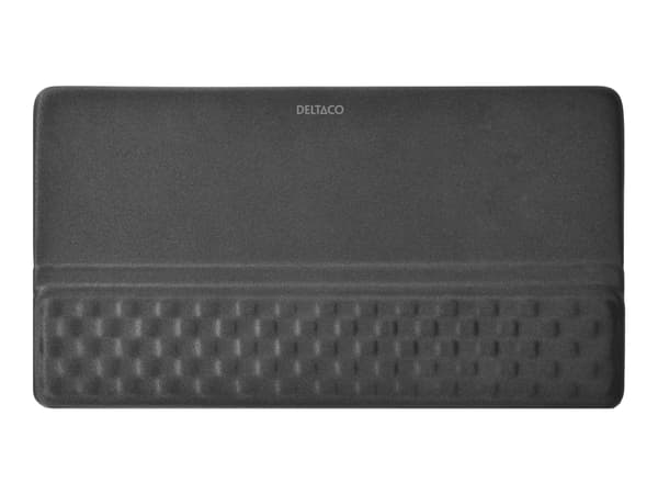 DELTACO - Wrist pad with integrated keyboard stand - ergonomic - svart