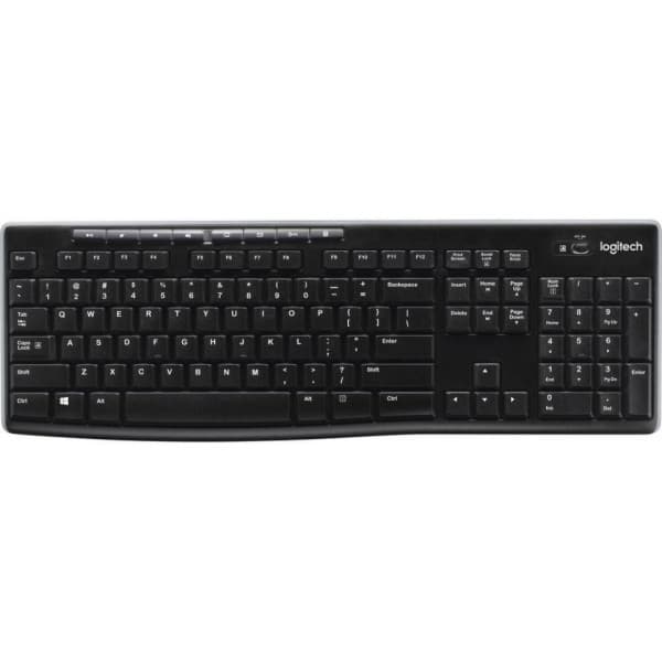 Logitech K270 -trådløst tastatur med UK-tastaturlayout Sort