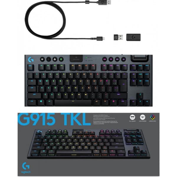 Logitech G915 TKL -pelinäppäimistö, Clicky-kytkimet