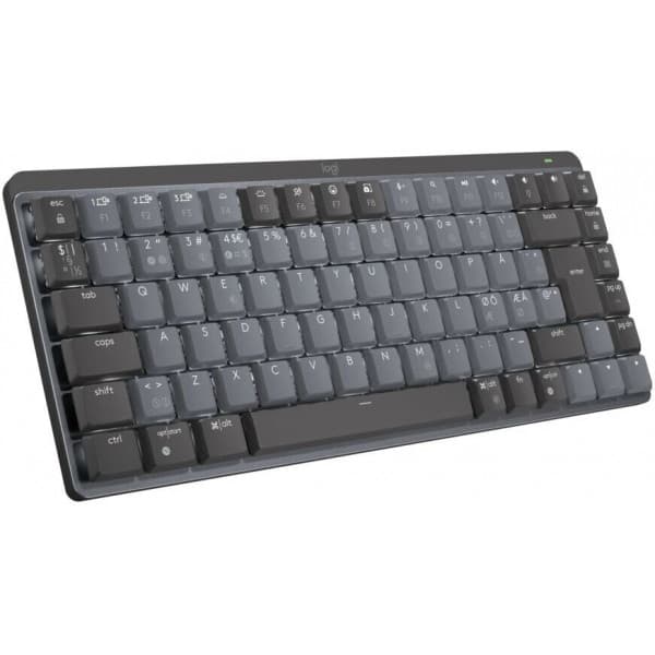 Logitech MX Keys Mini Mekanisk Trådløst Tastatur, Lineære Kontakter Grafit, Grå