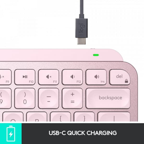 Logitech MX Keys Mini -tastatur, pink